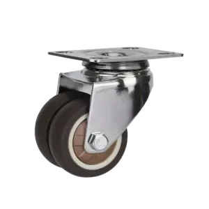 ROTAR LTDA. Rueda Banda TPR Café 50 mm 60 Kg Placa Fija