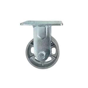 ROTAR LTDA. Rueda Hierro Fundido Placa Fija, Acero Galvanizado.