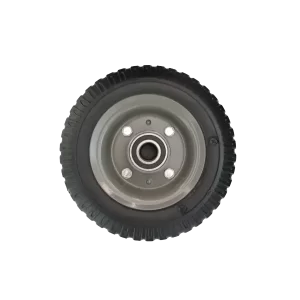 ROTAR LTDA. Rueda Banda Maciza de Caucho Natural y Núcleo de Acero Estampado. Diámetro 200 mm. Capacidad de Carga 150 Kg.