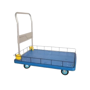 Carro Plegable 400 Kg Plataforma Plástica Rejilla de Seguridad