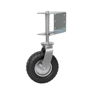 ROTAR LTDA. Rueda Portón Silver Banda Neumática Placa Giratoria