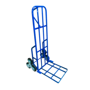 ROTAR LTDA. Carro Yegua ESCALA 300 Kg Rueda Goma Maciza Plataforma Pletina Acero color Azul.