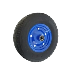 ROTAR LTDA. Rueda Banda Goma Maciza, Núcleo Acero, Diámetro 400 mm, Carga 300 Kg.